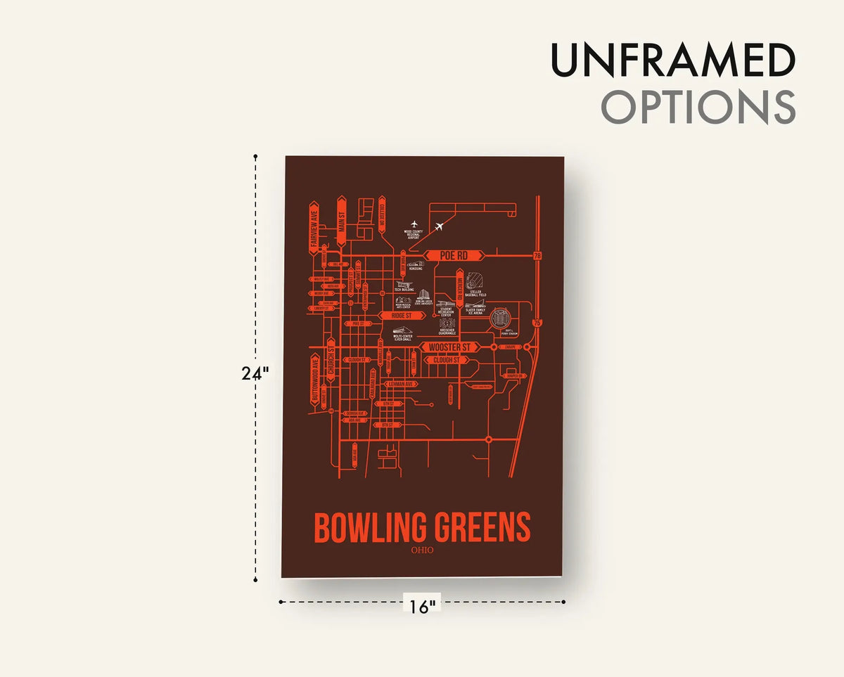 Bowling Green, Ohio street map