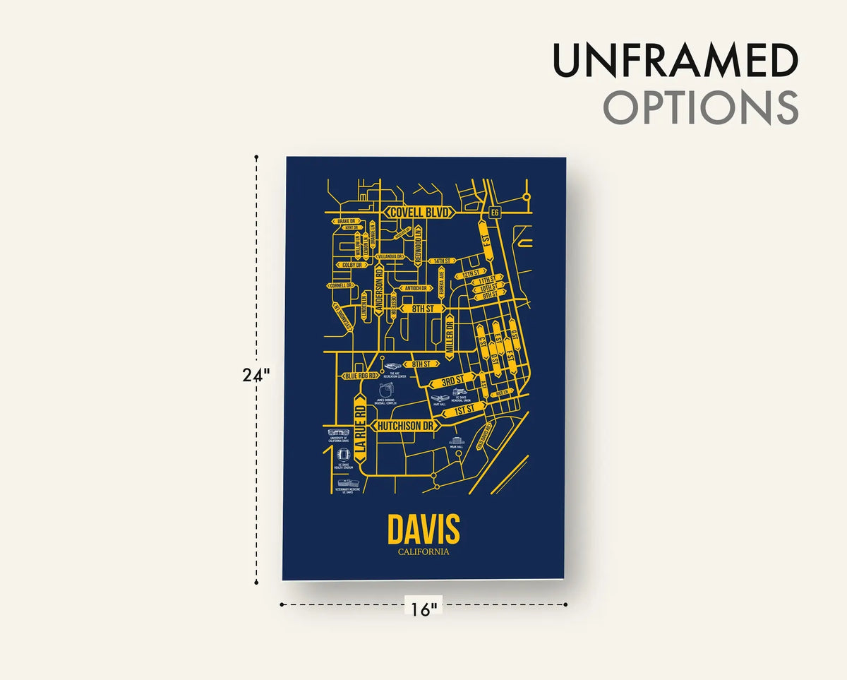 Davis, California street map