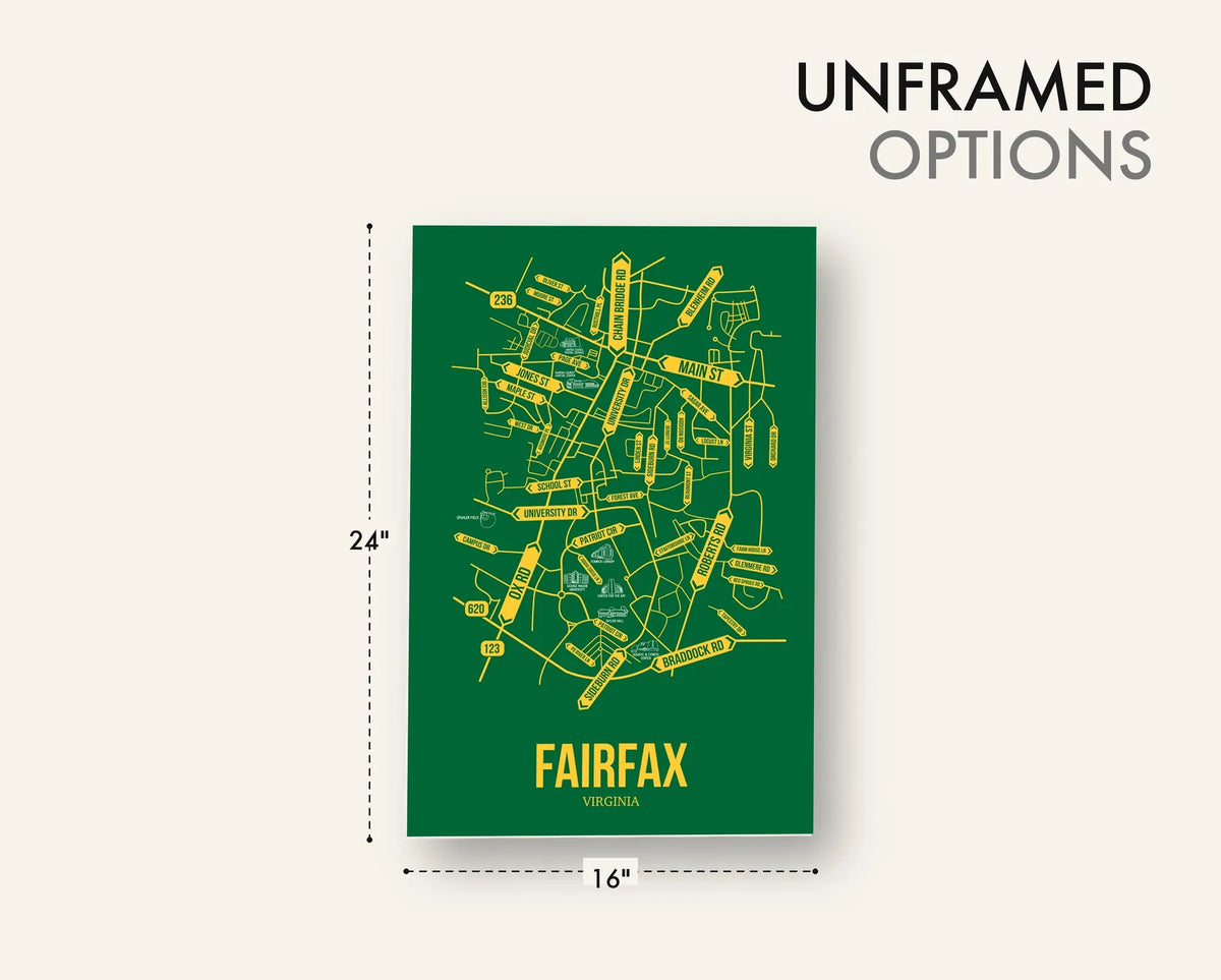 Fairfax, Virginia street map