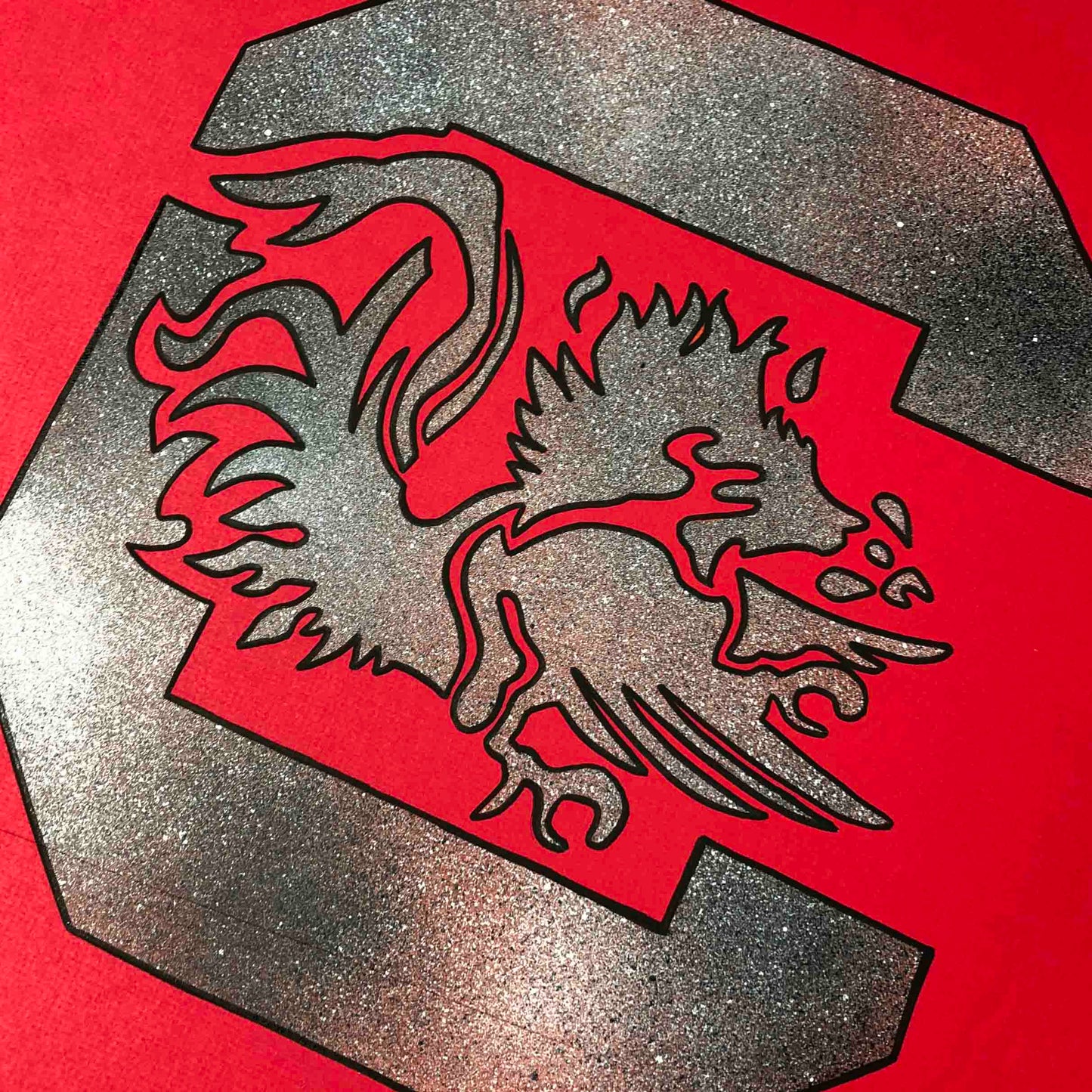 South Carolina Gamecocks Logo Stencil