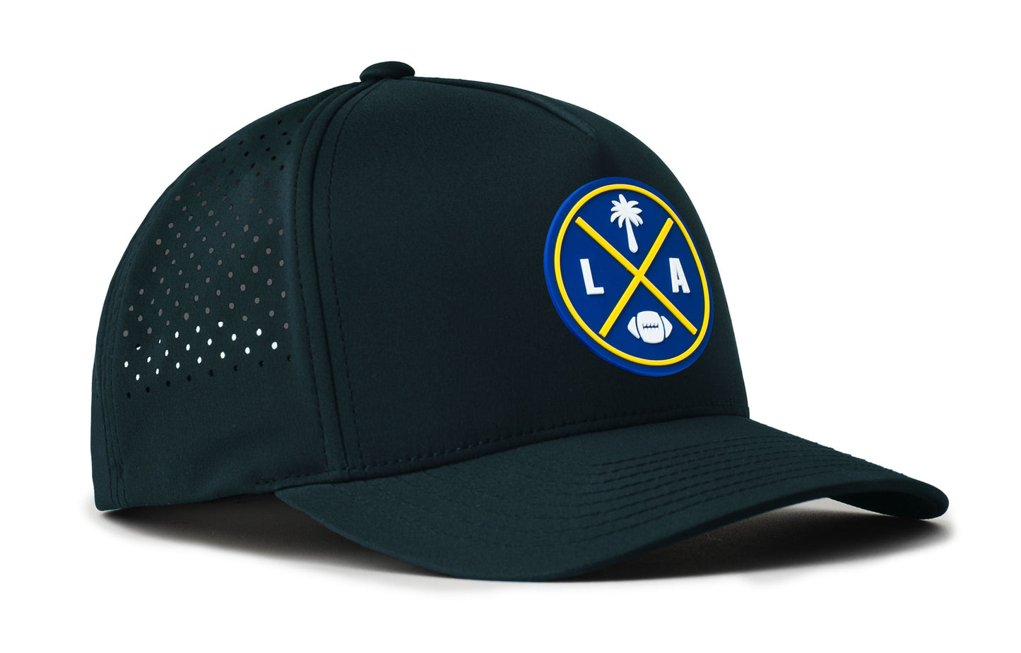 Los Angeles Football Performance 5-Panel Hat | Dark Blue LA X Flexfit® Snapback