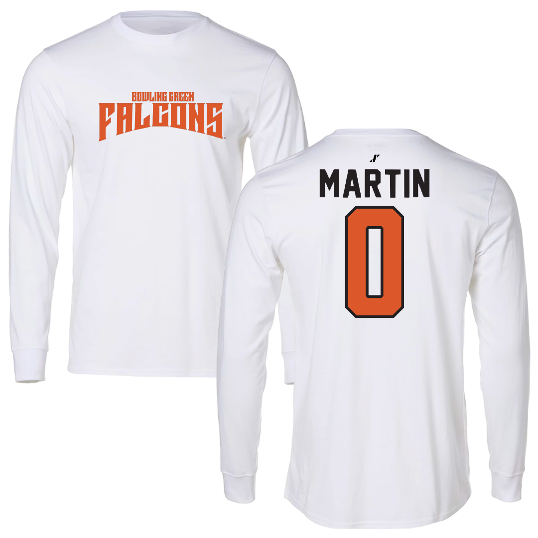 Bowling Green State University Softball White Classic Long Sleeve - #0 Addie Martin