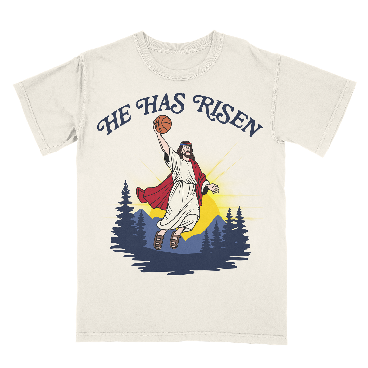 Jesus Has Risen Limited Edition Christian Basketball Graphic T-Shirt