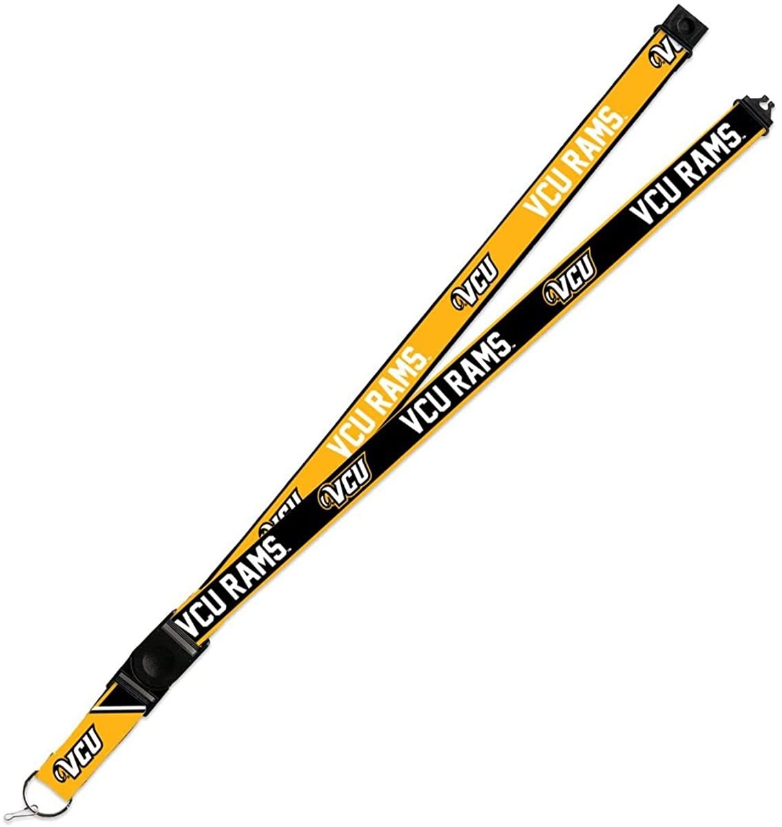Virginia Commonwealth Rams VCU Lanyard Keychain 2-sided Breakaway Clip University