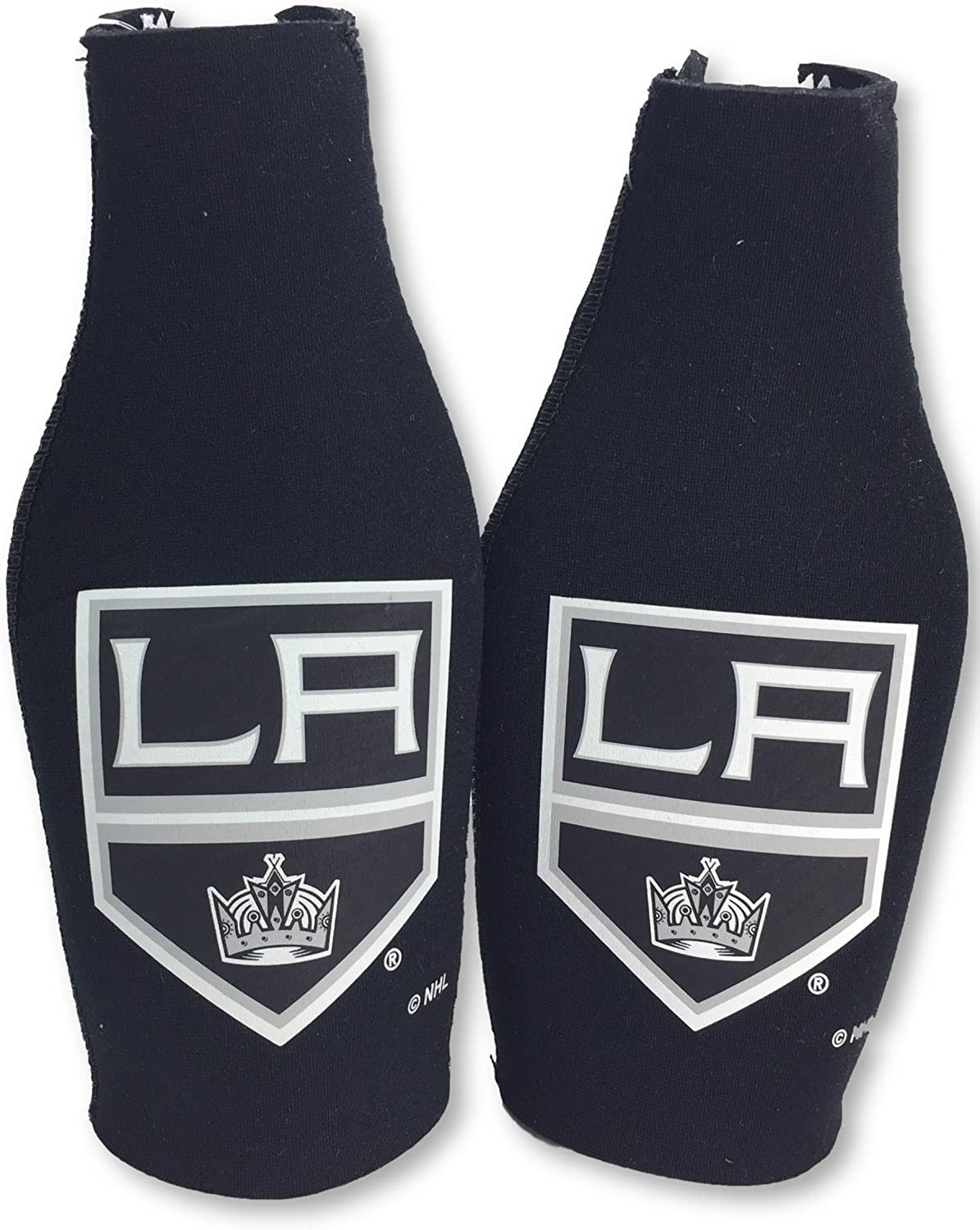 Los Angeles Kings Pair of 16 oz Drink Bottle Coolers Insulators Neoprene Beer Soda