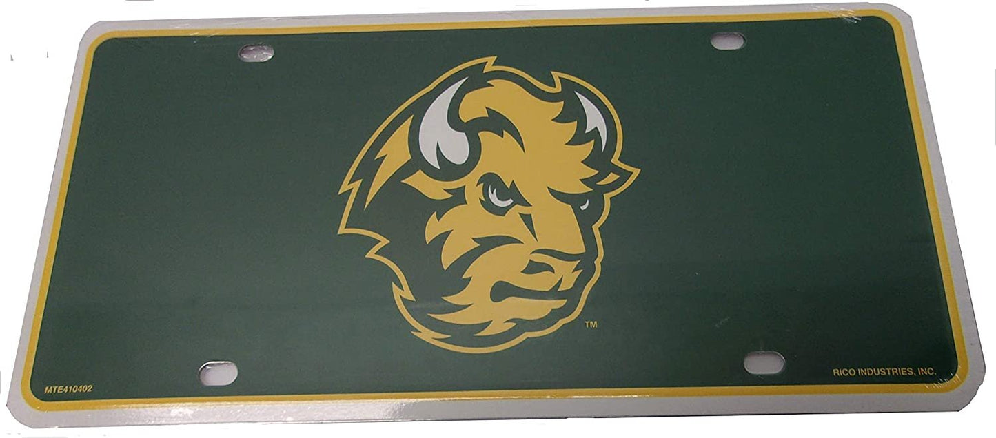 North Dakota State University Bison Metal Auto Tag License Plate, Logo Design, 6x12 Inch