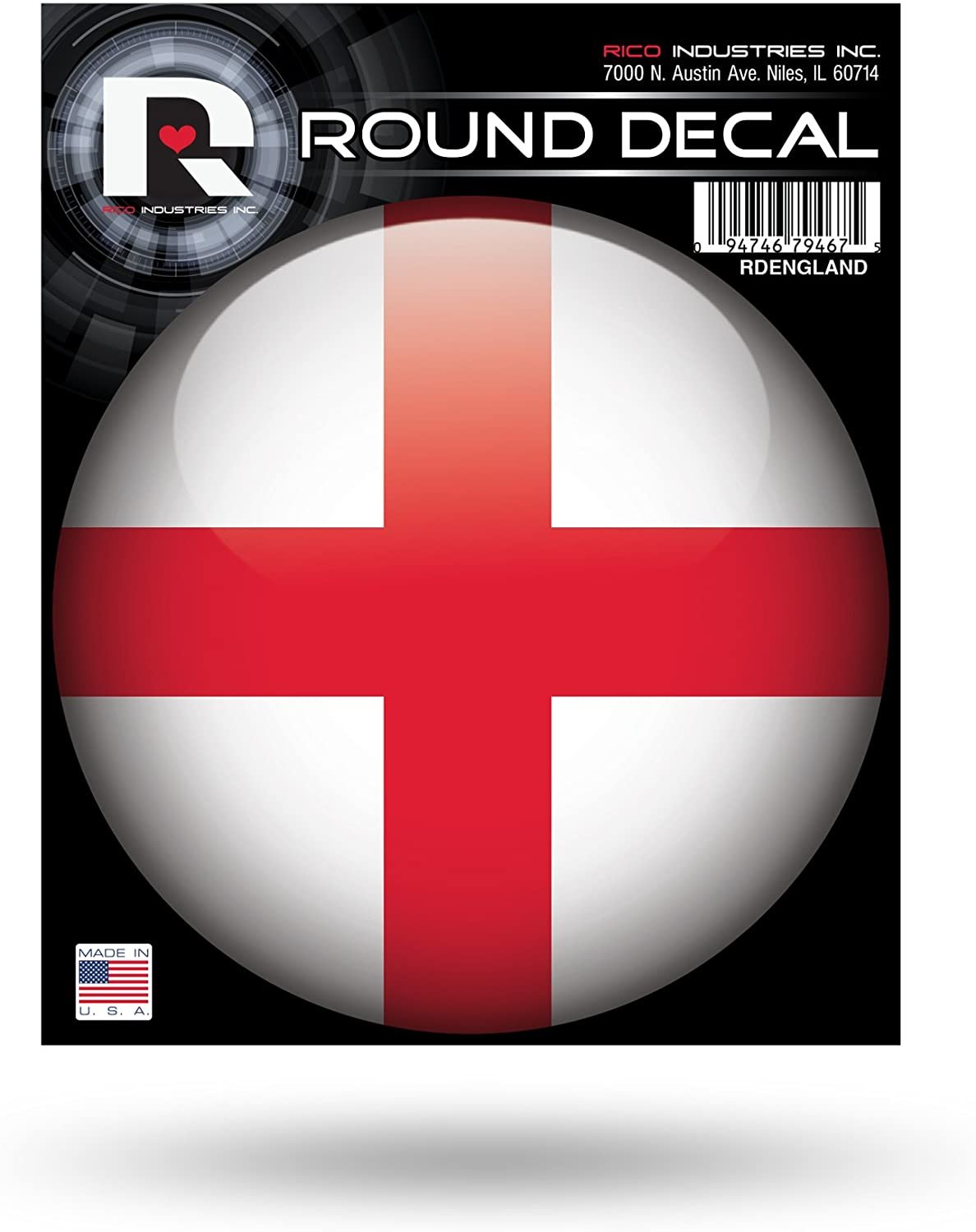 England National Soccer Team World Cup 4 Inch Round Decal Sticker