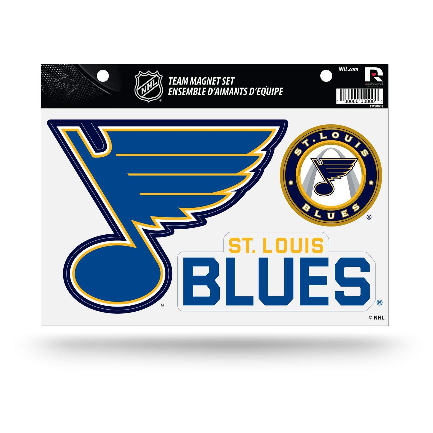 St Louis Blues Multi Magnet Set, 8.5x11 Inch Sheet, Die Cut, Auto Home