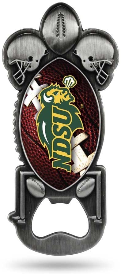 North Dakota State University Bison Party Starter Bottle Opener, Pewter