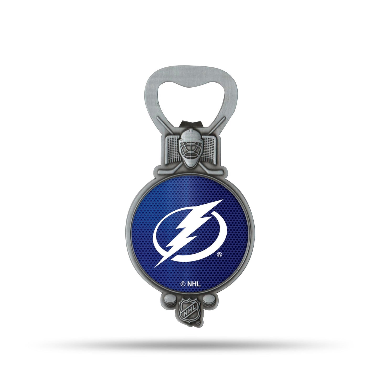 Tampa Bay Lightning Metal Pewter Bottle Opener Magnet Party Starter