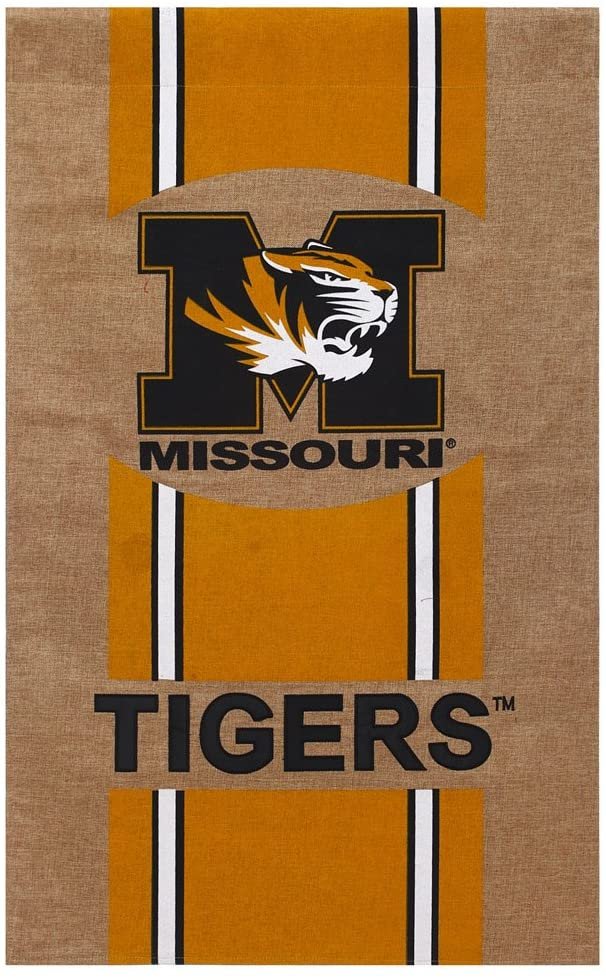 University Of Missouri Premium 2-Sided Banner Flag, Burlap Design, 28x44 Inch