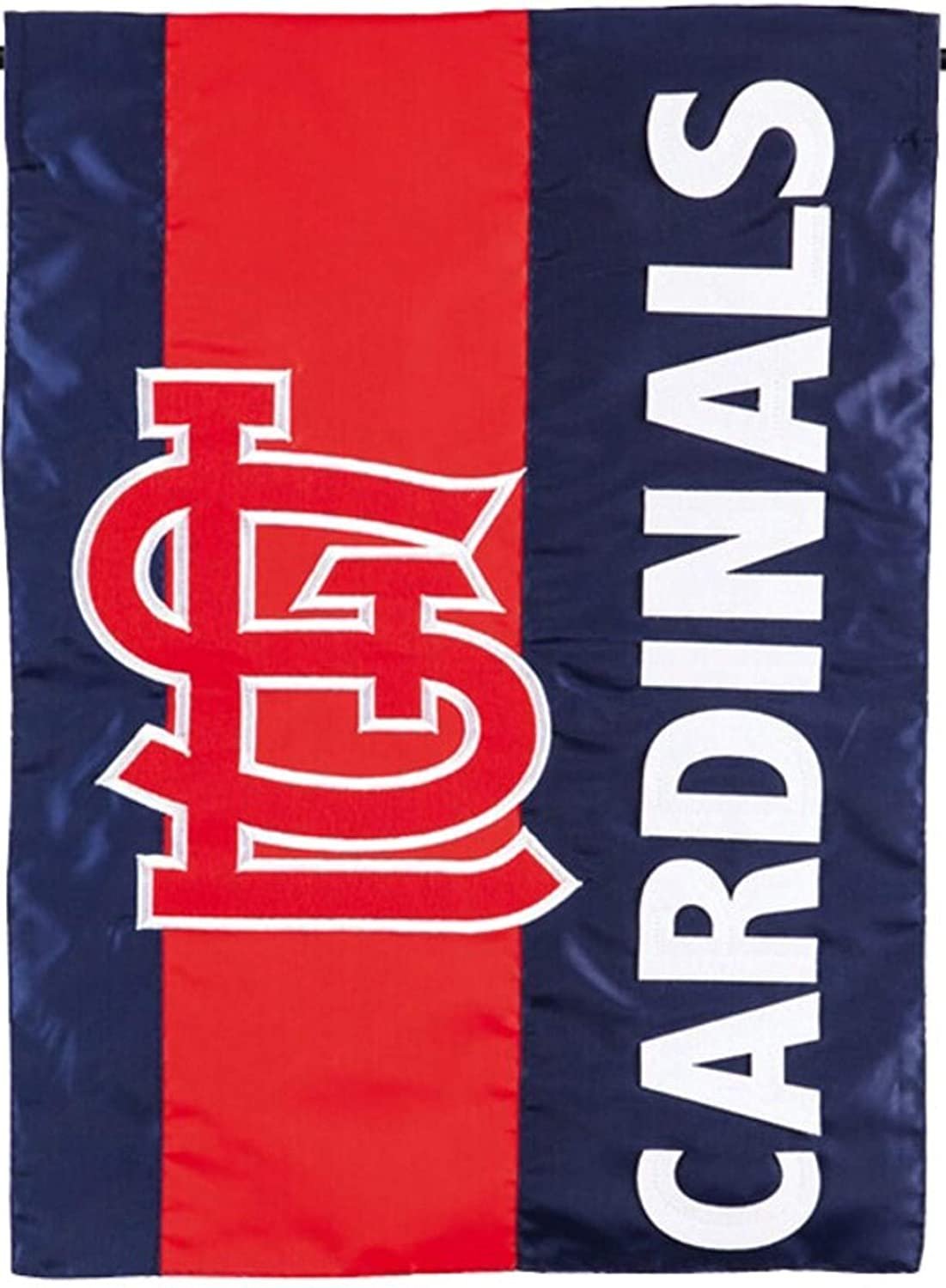 St Louis Cardinals Premium Double Sided House Flag Banner, Embellished Applique, 28x44 Inch, Display Pole Sold Separately