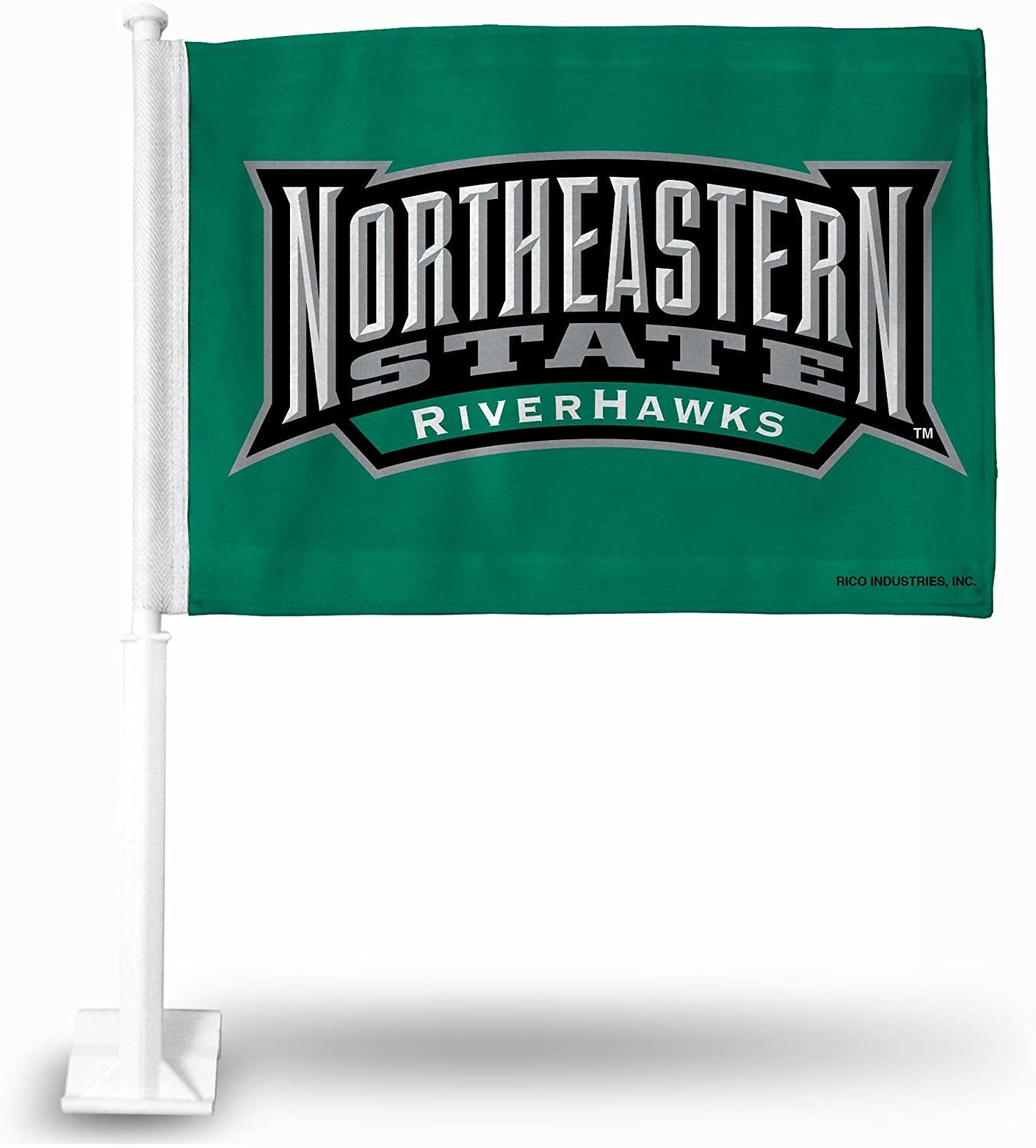 Northeastern State University RiverHawks Car Flag with included Pole