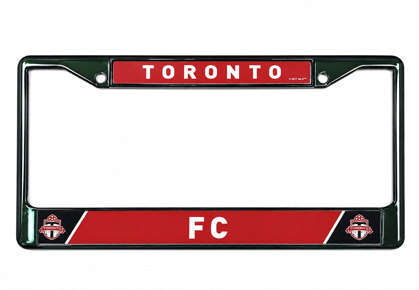 Toronto FC Premium Green Metal License Plate Frame Chrome Tag Cover, Pre-Drilled Holes, Officially Licensed MLS Soccer