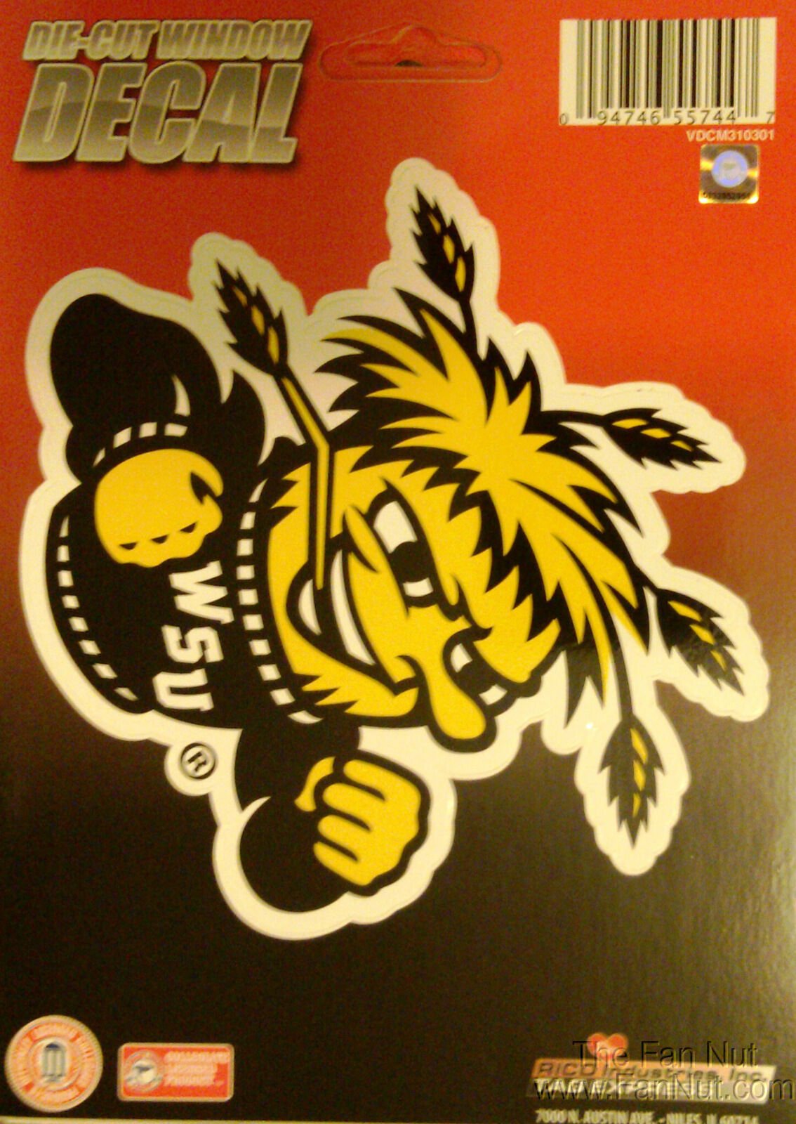 Wichita State Shockers 5"x6" Vinyl Die Cut Decal Sticker Emblem University of