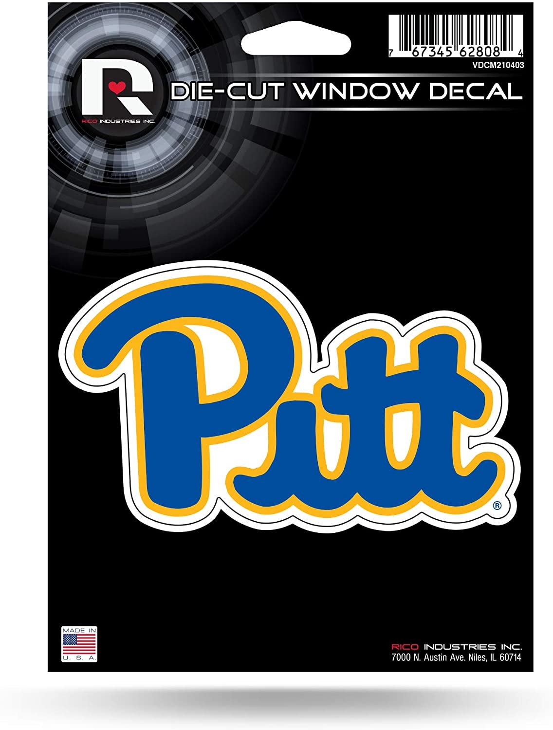 University of Pittsburgh Panthers 5 Inch Die Cut Flat Vinyl Decal Sticker Adhesive Backing