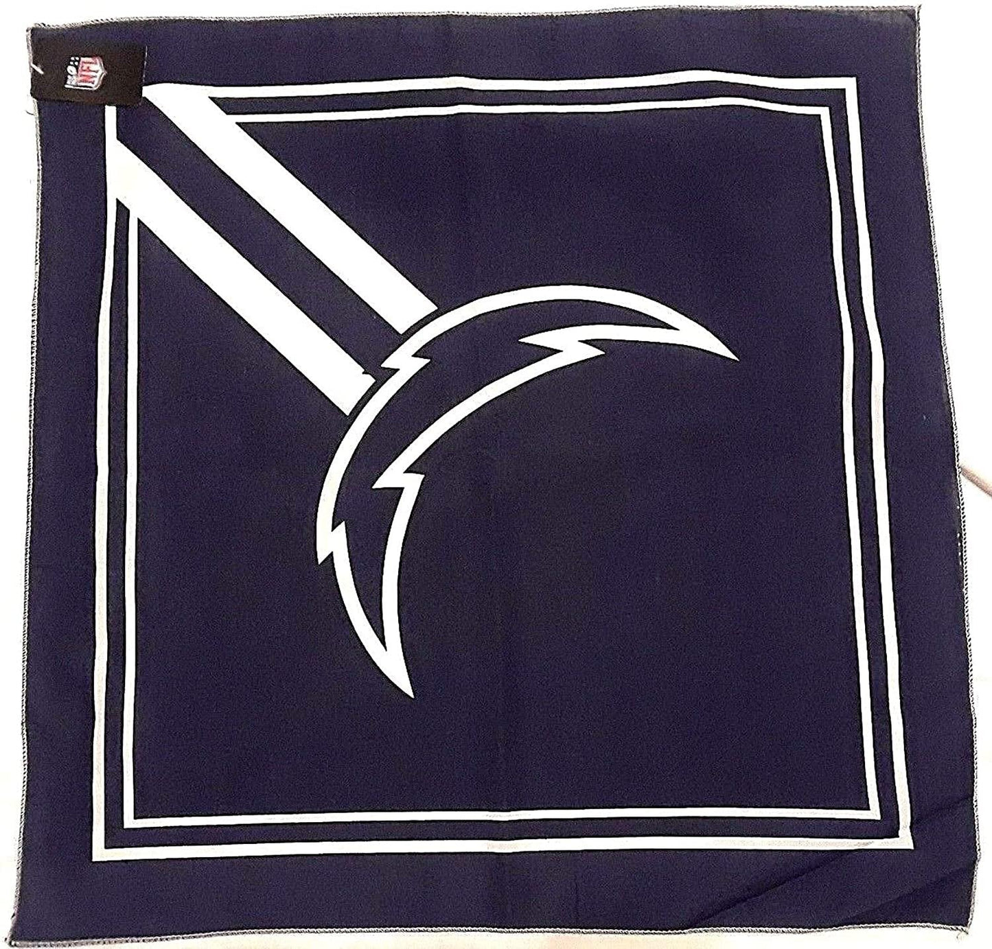 Los Angeles Chargers Bandana, Traditional Design, 21x21 Inch