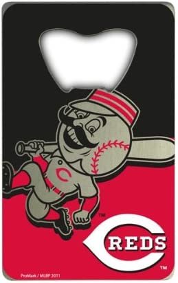 Cincinnati Reds Heavy Duty Metal Bottle Opener Credit Card Size 2 x 3.25 Inch
