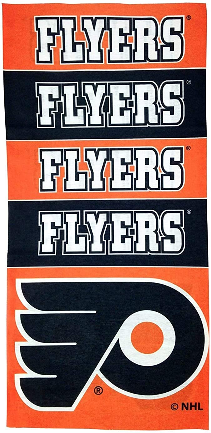 Philadelphia Flyers Bandana Superdana, 10 Inch, Elastic Lightweight Scarf Bandana Neck Gaiter Beanie Headband Ninja