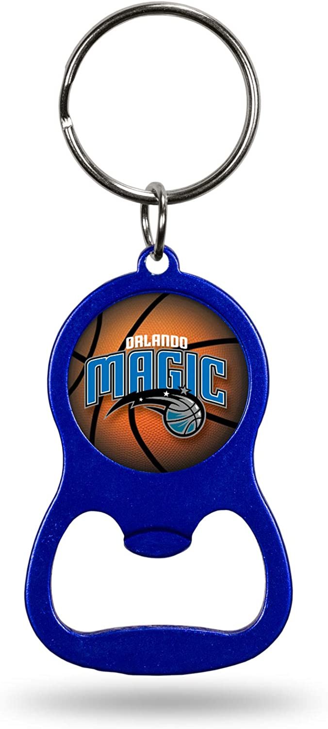 Orlando Magic Premium Solid Metal Bottle Opener Keychain, Key Ring, Team Color
