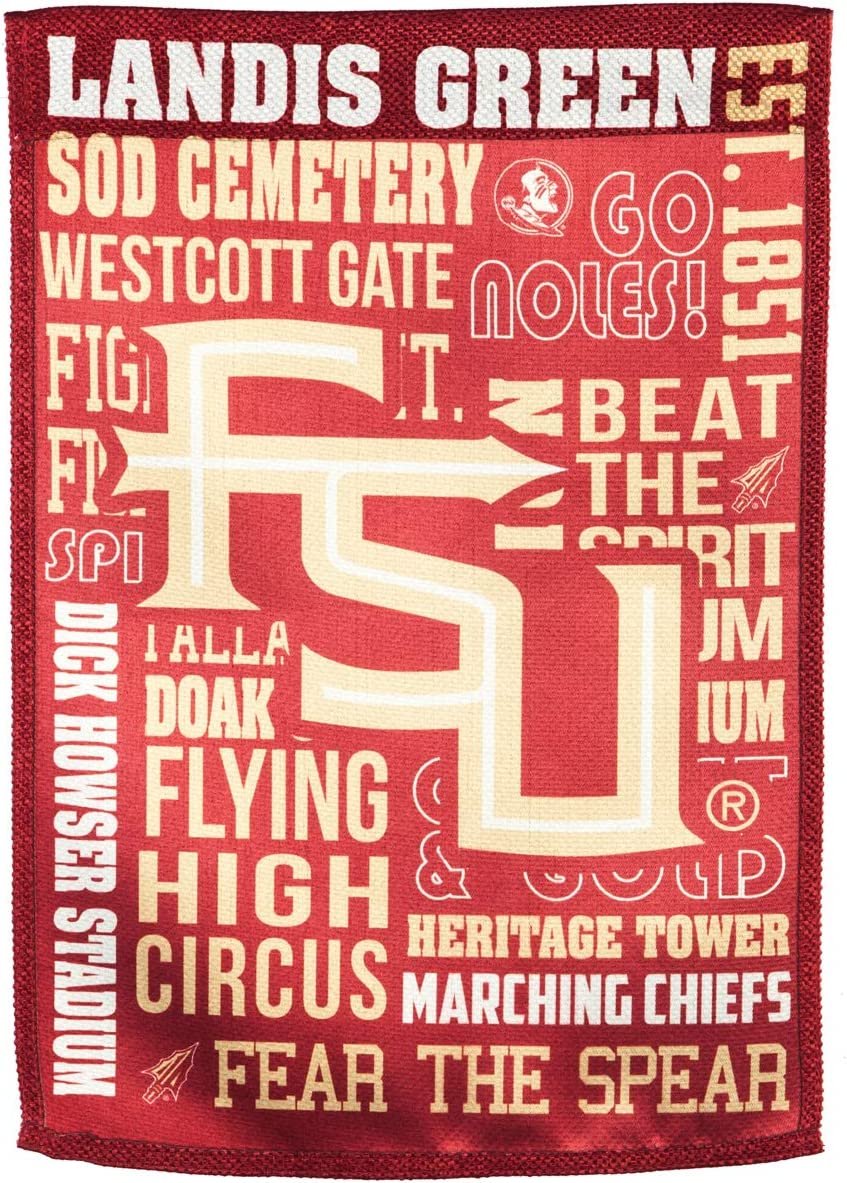 Florida State University Seminoles Premium Double Sided Banner Flag 28x44 Inch Fan Rules Design Indoor Outdoor