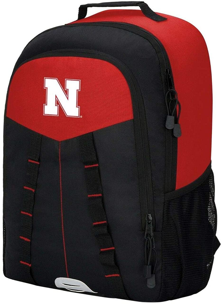 University of Nebraska Cornhuskers Backpack Premium Embroidered Heavy Duty Scorcher Design, 18.5x12.5x5 Inch