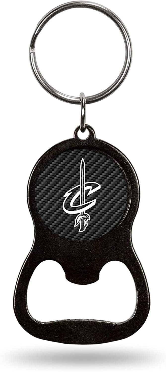 Cleveland Cavaliers Keychain Bottle Opener Carbon Fiber Design Metal Basketball