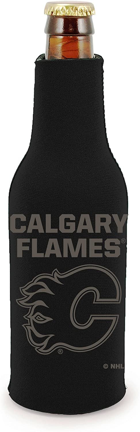 Calgary Flames 2-Pack Tonal Design Bottle Neoprene Beverage Insulator Holder