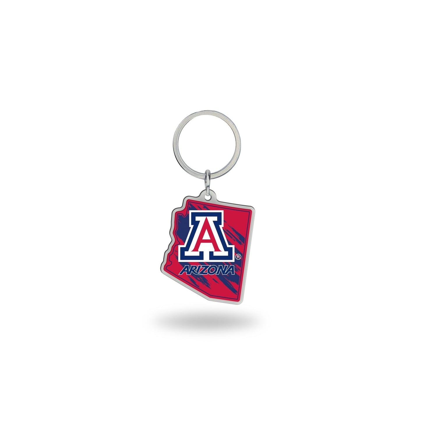University of Arizona Wildcats Metal Keychain, State Shaped