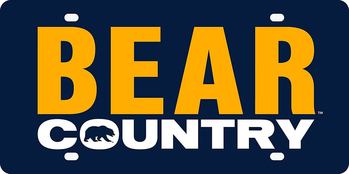 University of California Berkley Golden Bears Premium Laser Tag License Plate, Acrylic Inlaid, Country Design, 6x12 Inch