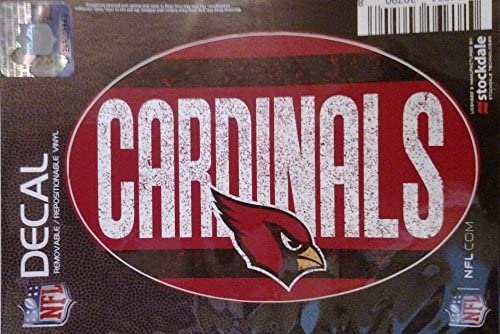 Arizona Cardinals 5"x7" VINTAGE Repositionable Vinyl Decal Auto Home Football