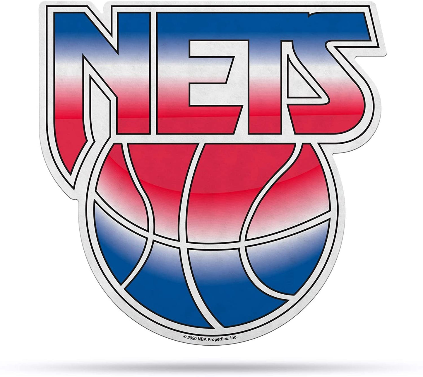 Brooklyn Nets NBA Retro Shape Cut Pennant, Team color, 18 Inch