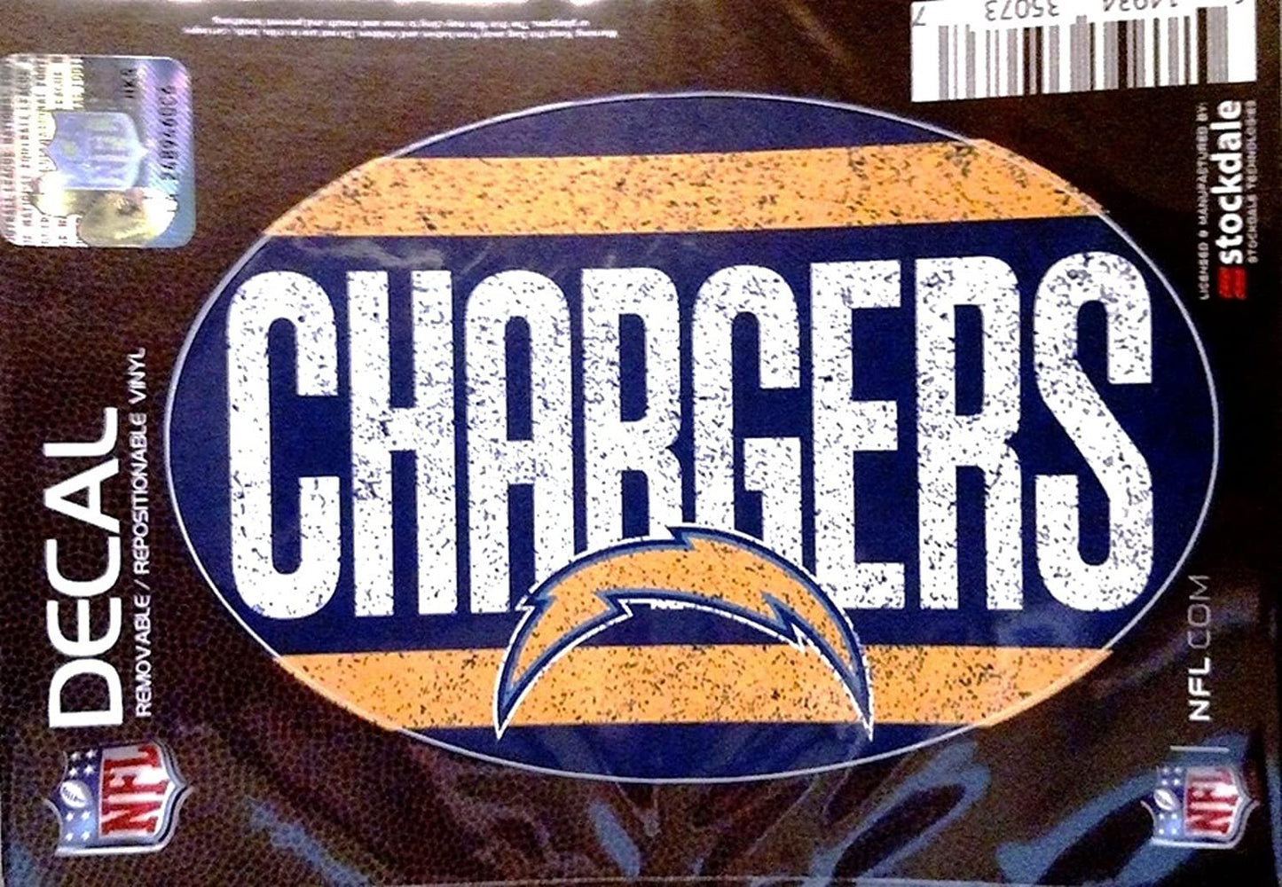 Los Angeles Chargers 5x7 Inch Decal Sticker MEGA Design Flat Vinyl Auto Home Vintage Design