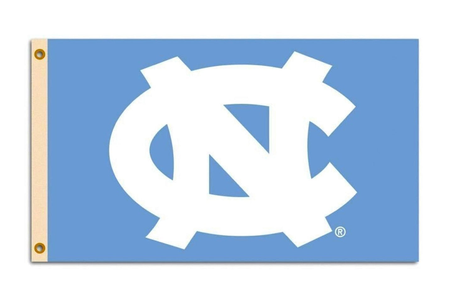 University of North Carolina Tar Heels Premium 3x5 Foot Flag Banner, Metal Grommets, Indoor Outdoor, Logo Only Design, Single Sided