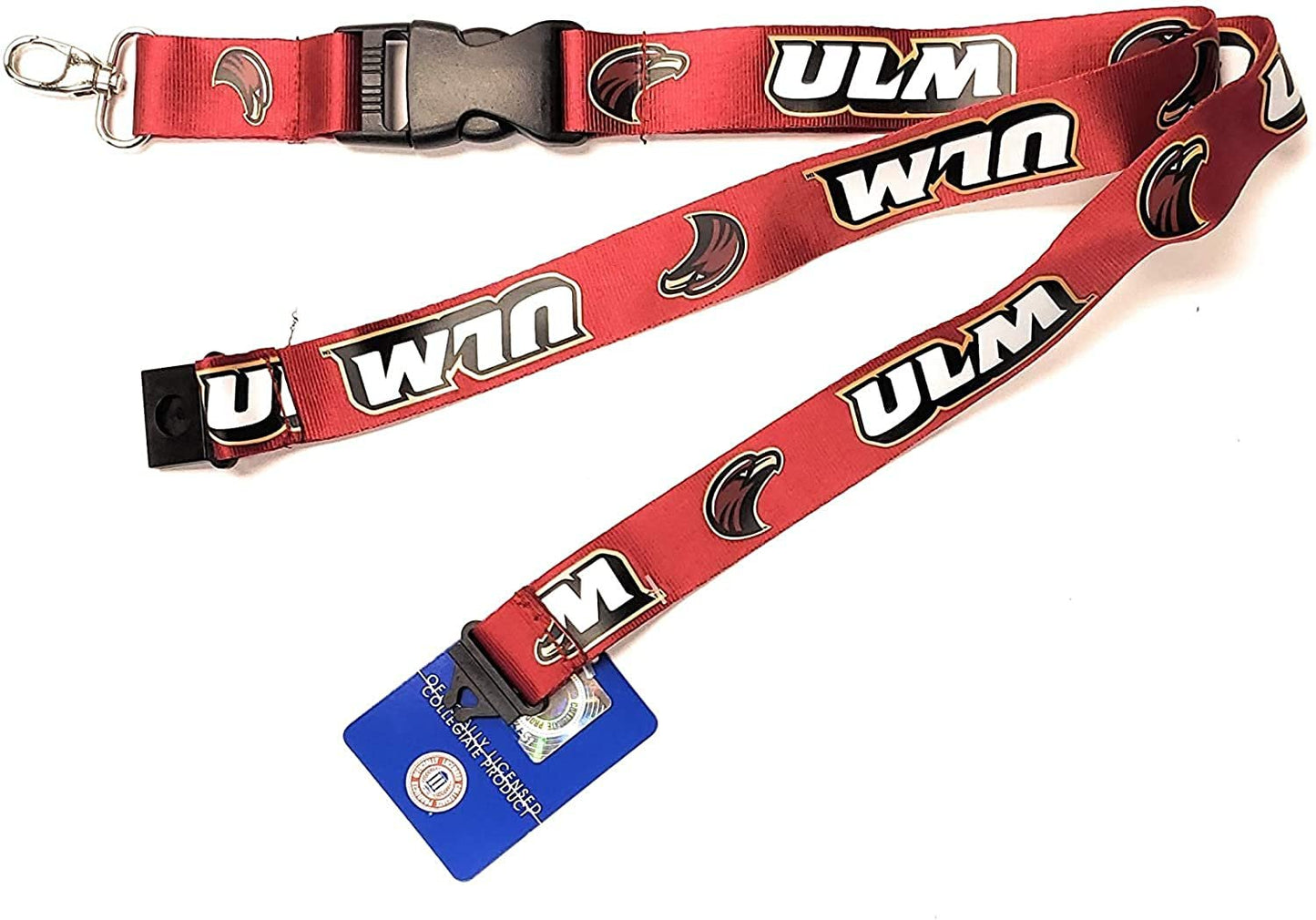 University of Louisiana Monroe Warhawks Premium Lanyard 2-Tone Breakaway Clip Keychain NCAA
