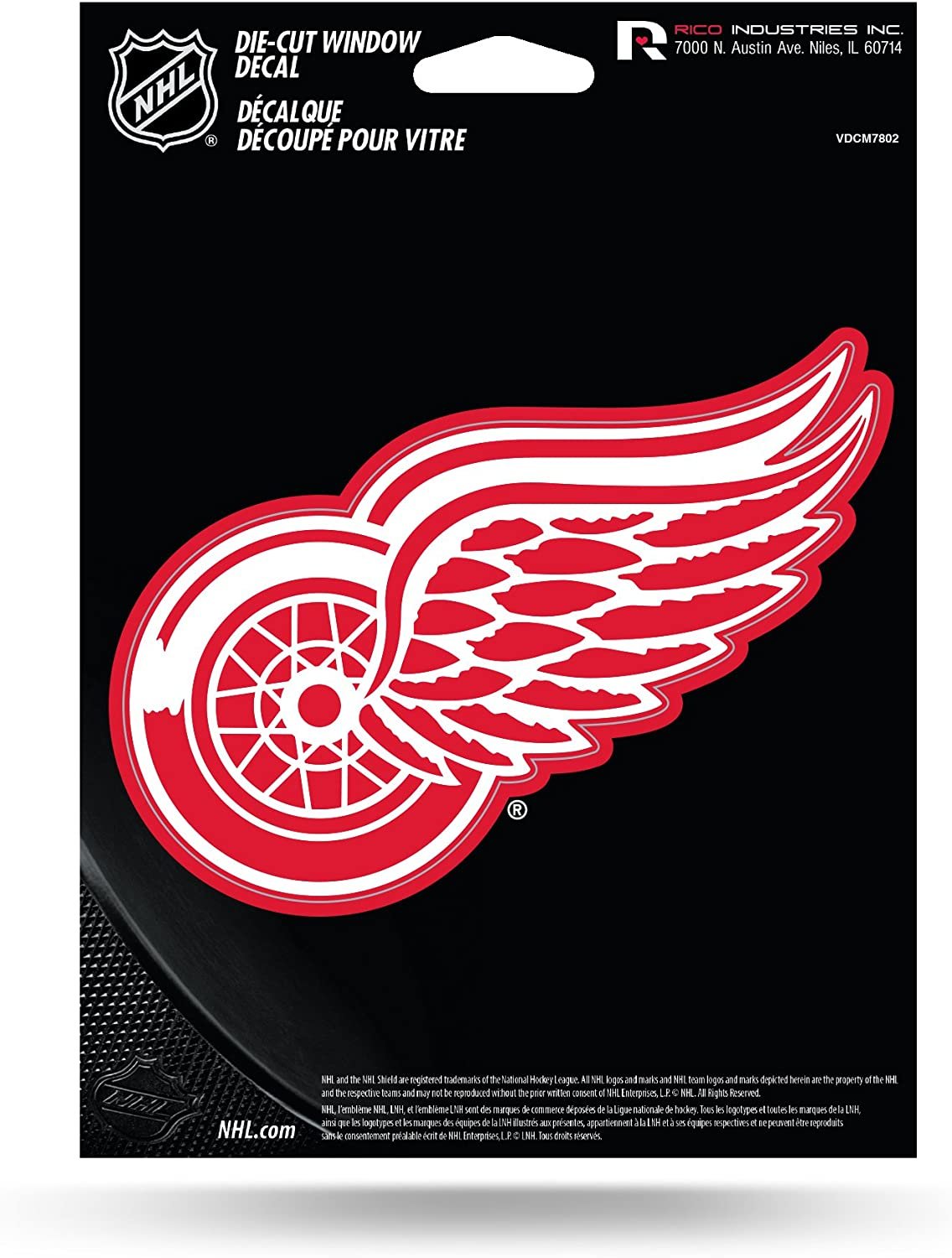 Detroit Red Wings 5 Inch Vinyl Decal Sticker Flat Die Cut