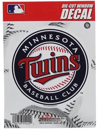 Minnesota Twins 5 Inch Die Cut Decal Sticker, Full Adhesive Backing
