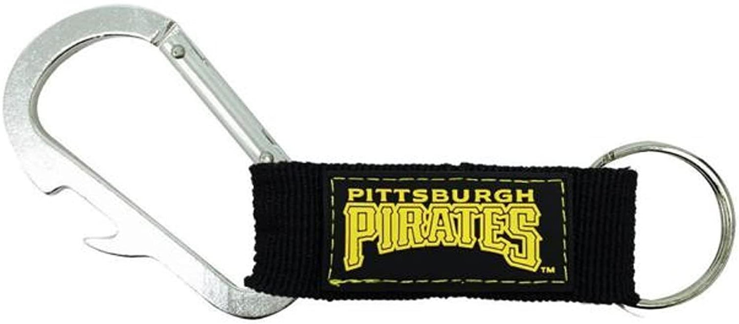 Pittsburgh Pirates Premium Carabiner Clip Keychain Bottle Opener Combo
