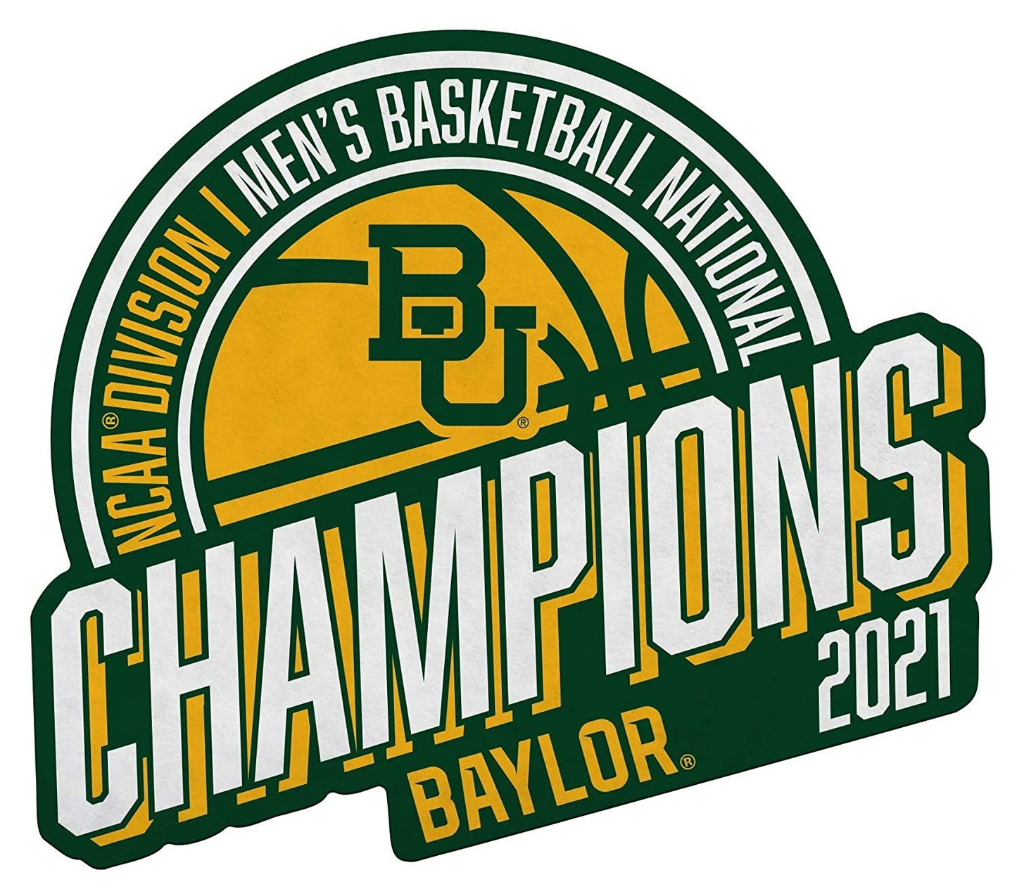 Baylor University Bears 2021 Champions Soft Felt Pennant, Shape Cut, 18 Inch