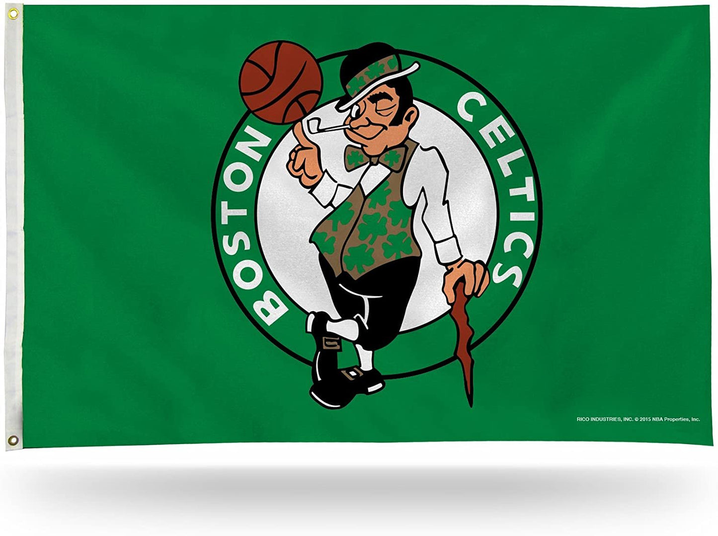 Boston Celtics Premium 3x5 Feet Flag Banner, Logo Design, Metal Grommets, Outdoor Use, Single Sided