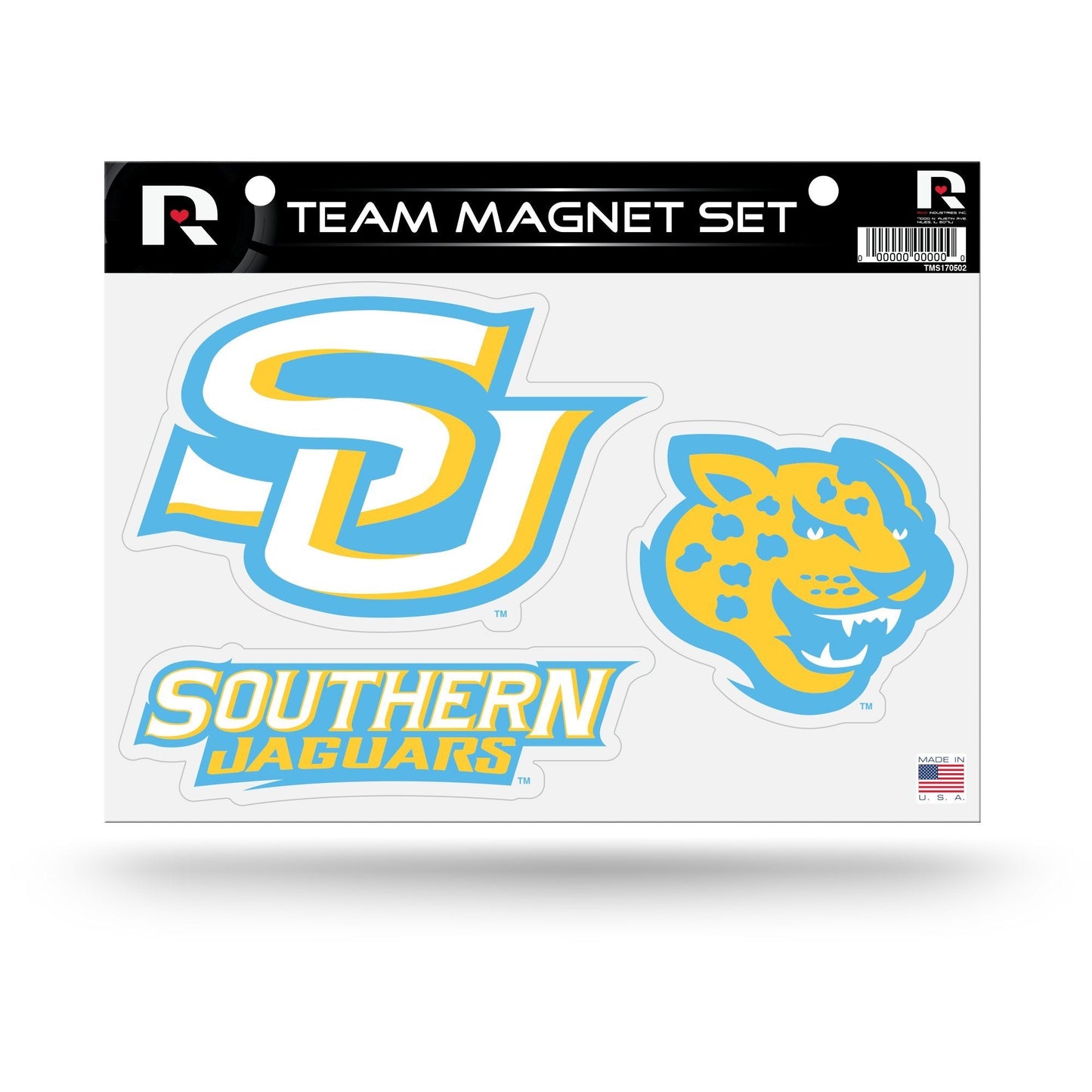 Southern University Jaguars Multi Magnet Sheet Shape Cut 8x11 Inch