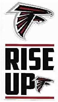 Atlanta Falcons Double Up Die Cut 2-Piece Sticker Sheet