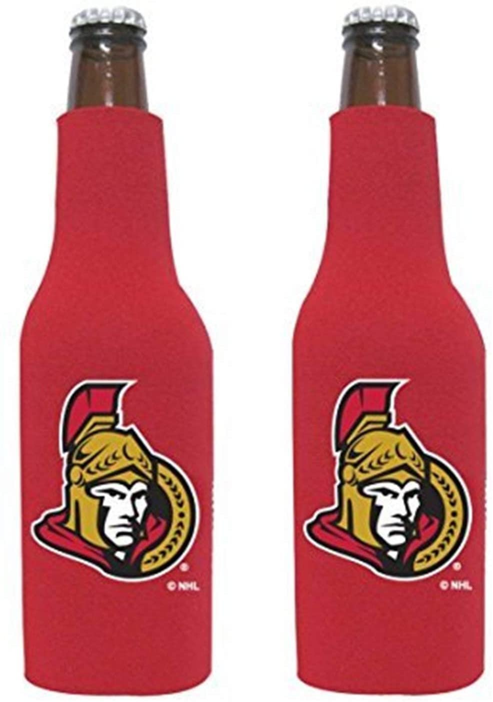 Ottawa Senators 2-Pack Zipper Bottle Neoprene Beverage Insulator Holder Hockey