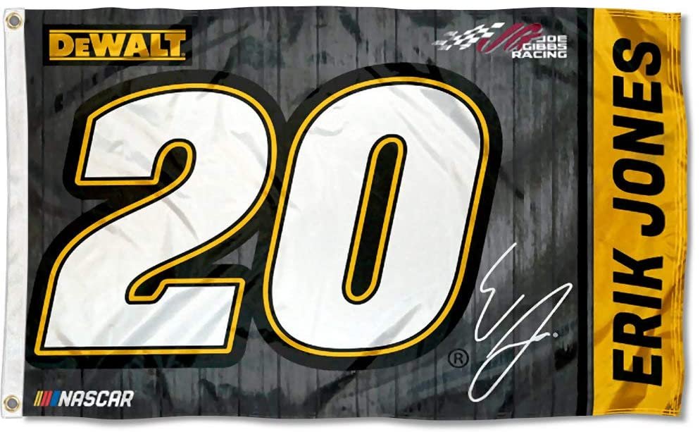 Erik Jones #20 3x5 Flag w/grommets Outdoor House Banner Nascar Racing