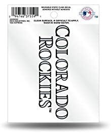 Colorado Rockies 3 Inch Static Cling Sticker Decal