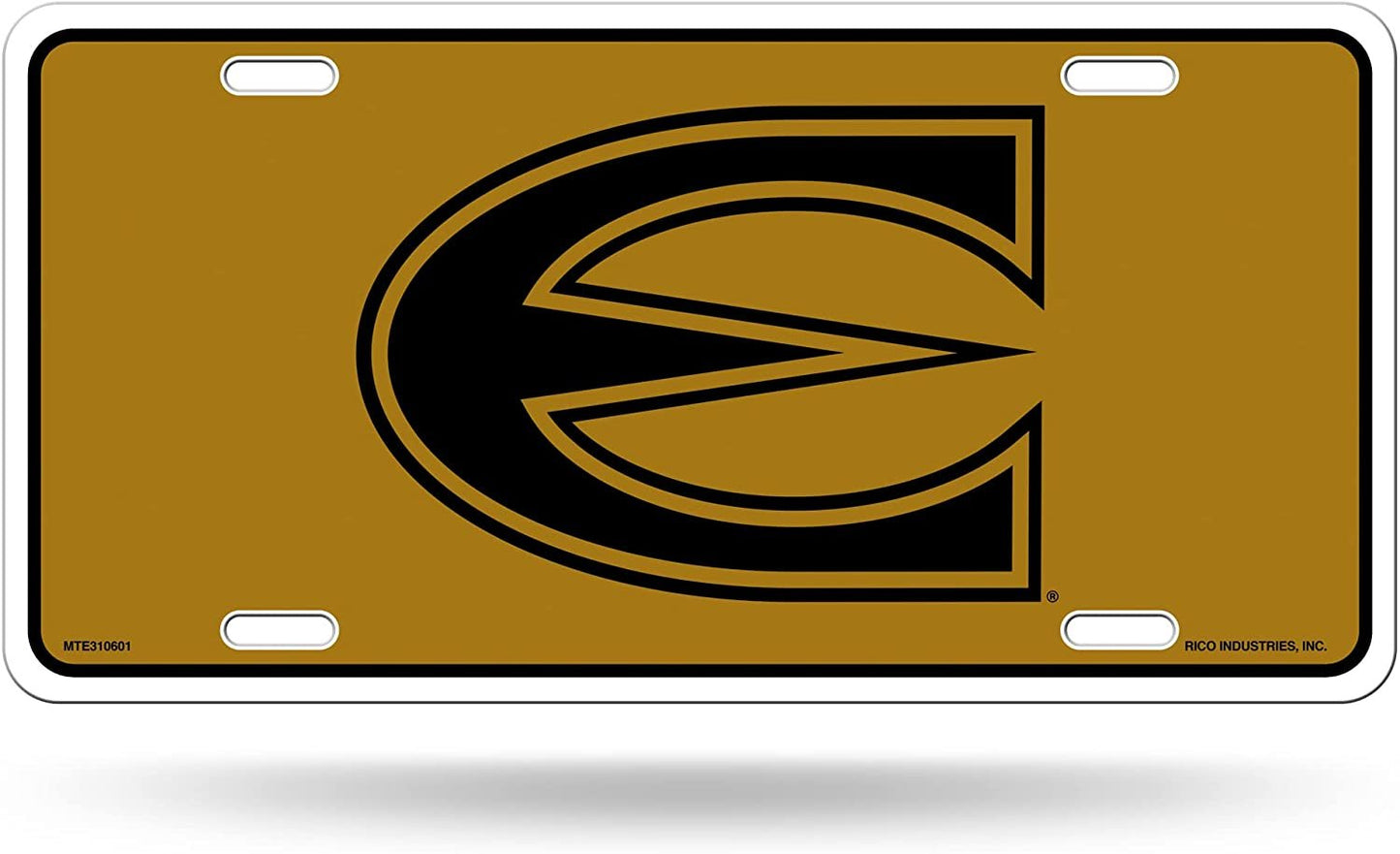 Emporia State University Hornets Metal Auto Tag License Plate, Gold Design, 6x12 Inch