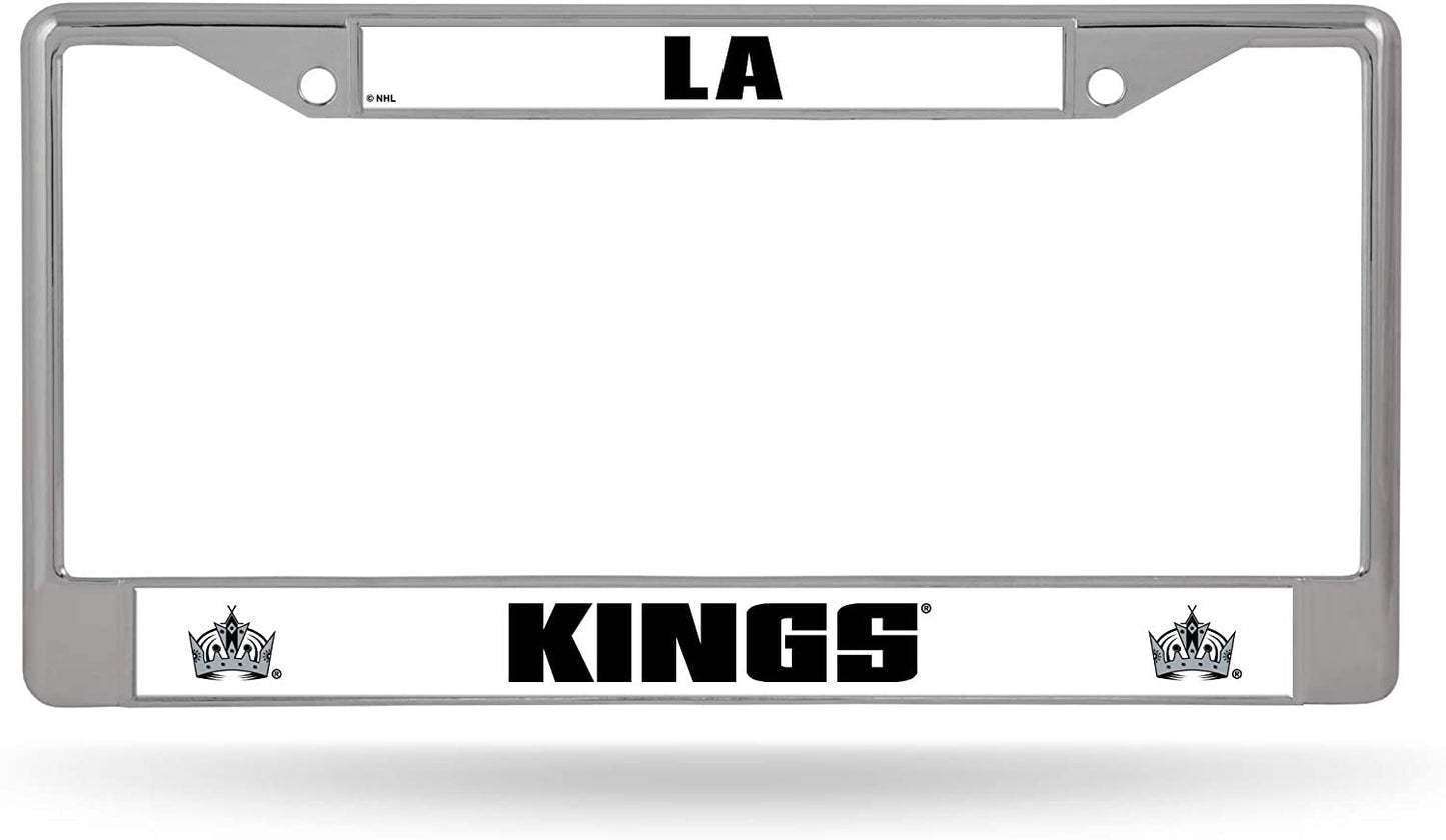 Los Angeles Kings Premium Metal License Plate Frame Chrome Tag Cover, 12x6 Inch
