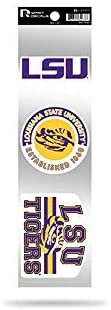 Louisiana State University LSU Tigers 3 Piece Retro Spirit Decals Premium Throwback Stickers