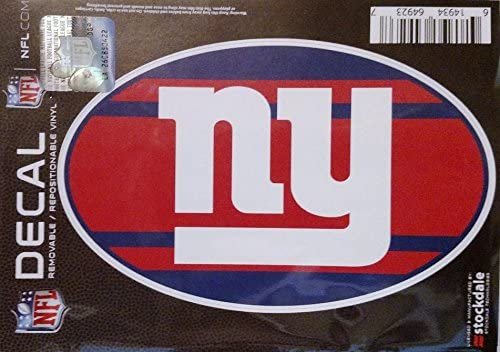 New York Giants 5"x7" Super Stripe Repositionable Vinyl Decal Auto Home Football