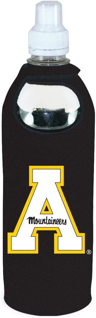 Appalachian State Mountaineers 1/2 Liter Water Bottle Neoprene Beverage Insulator Holder Cooler with Clip University of